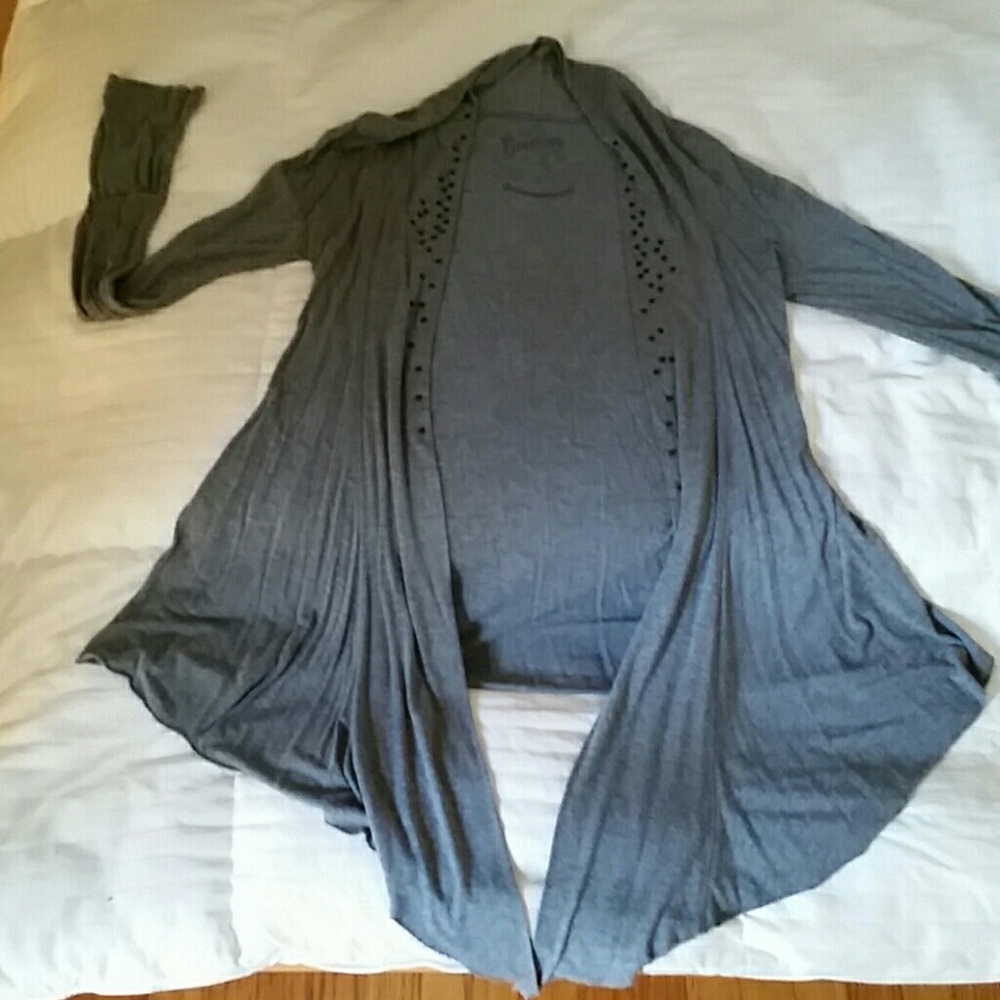Division Charcoal Gray Long Fishtail Wrap